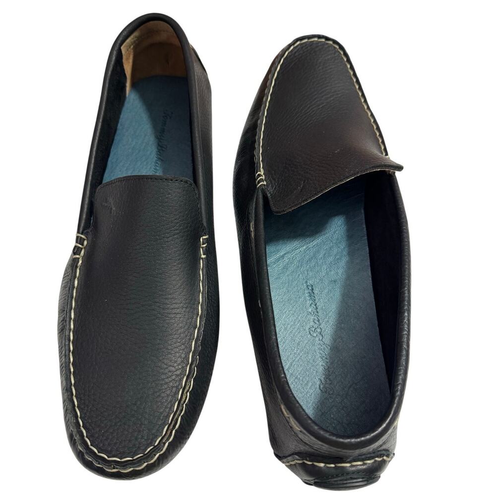 Tommy BAHAMA Pagota TFM00095-023 Black Pebbled Driving Loafers Men’s 15M